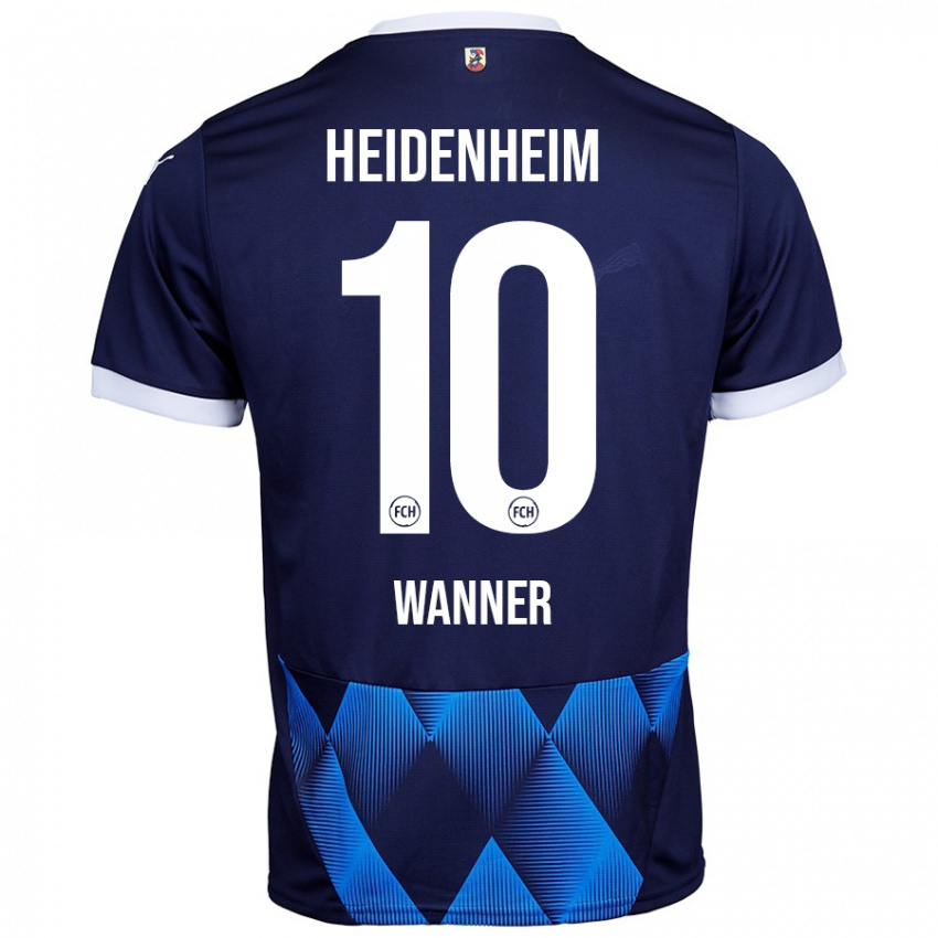 Homem Camisola Paul Wanner #10 Azul Da Marinha Escura Alternativa 2024/25 Camisa