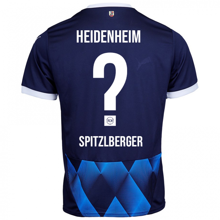 Homem Camisola Tyler Spitzlberger #0 Azul Da Marinha Escura Alternativa 2024/25 Camisa