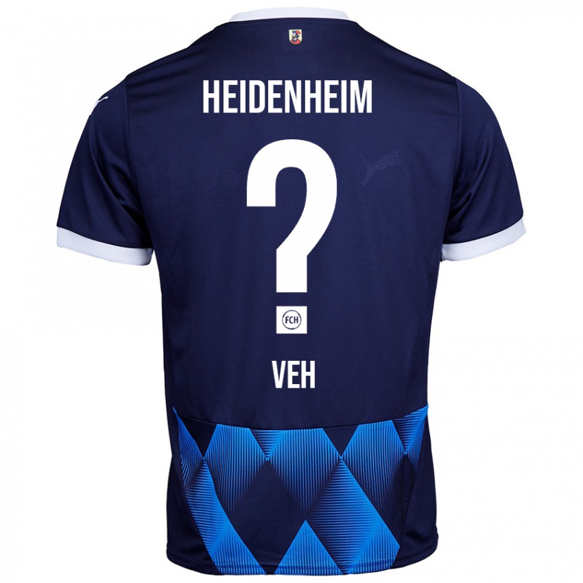 Homem Camisola Lukas Veh #0 Azul Da Marinha Escura Alternativa 2024/25 Camisa