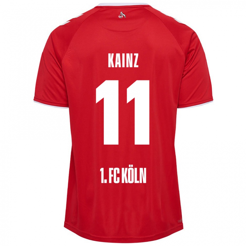 Homem Camisola Florian Kainz #11 Branco Vermelho Alternativa 2024/25 Camisa