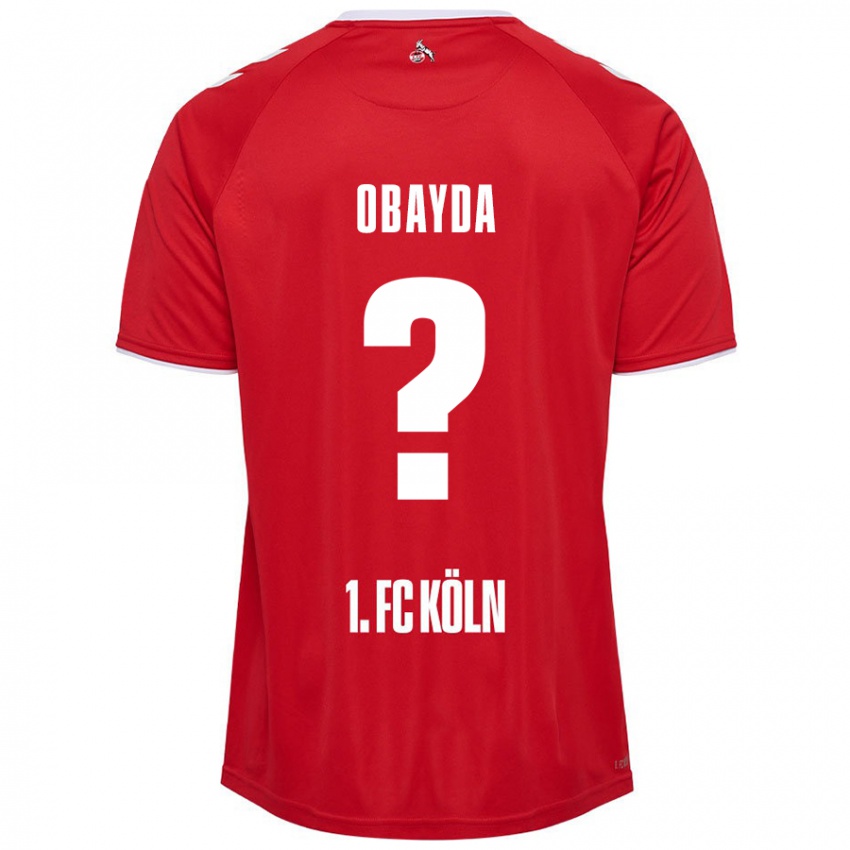 Homem Camisola Yazan Obayda #0 Branco Vermelho Alternativa 2024/25 Camisa