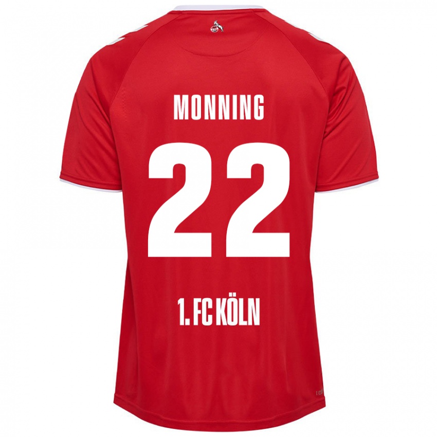 Homem Camisola Marlon Monning #22 Branco Vermelho Alternativa 2024/25 Camisa