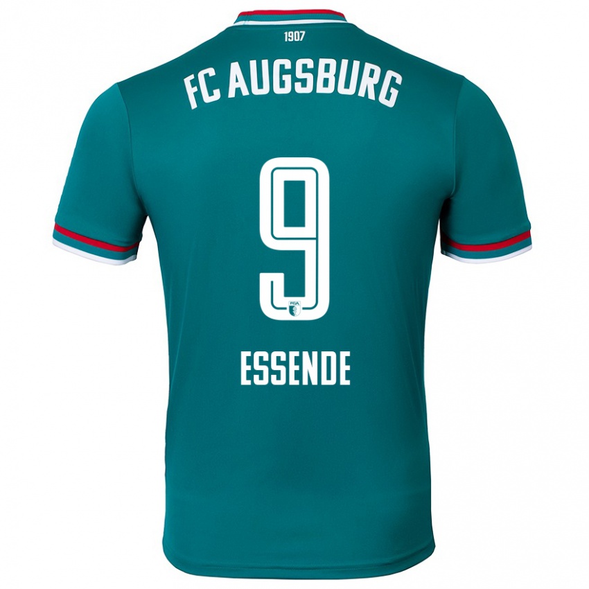 Homem Camisola Samuel Essende #9 Verde Escuro Alternativa 2024/25 Camisa