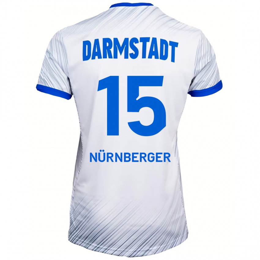 Homem Camisola Fabian Nürnberger #15 Azul Branco Alternativa 2024/25 Camisa