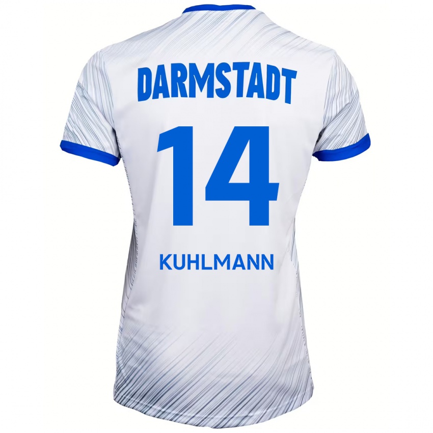 Homem Camisola Marcel Kuhlmann #14 Azul Branco Alternativa 2024/25 Camisa