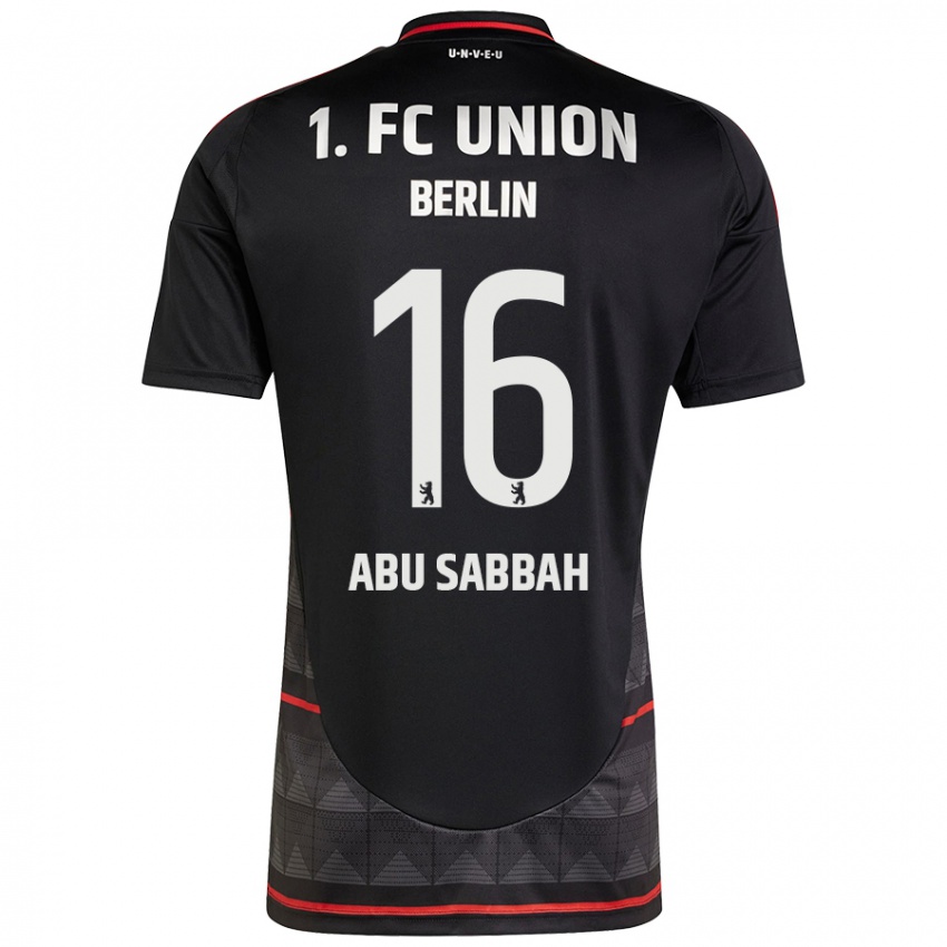 Homem Camisola Sarah Abu Sabbah #16 Preto Alternativa 2024/25 Camisa