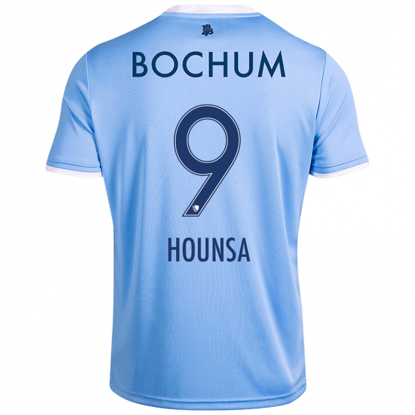 Homem Camisola Eligius Hounsa #9 Celeiro Azul Alternativa 2024/25 Camisa