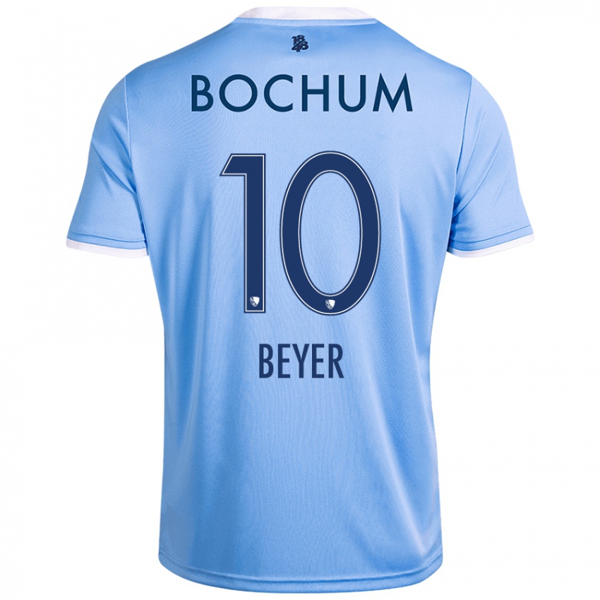 Homem Camisola Pia Beyer #10 Celeiro Azul Alternativa 2024/25 Camisa