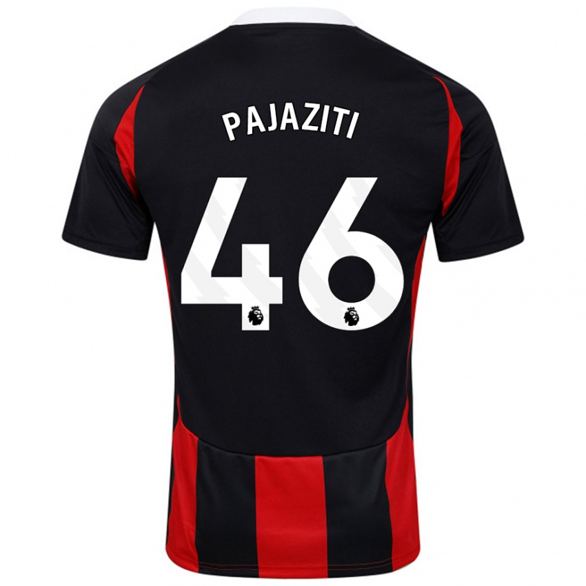 Homem Camisola Adrion Pajaziti #46 Vermelho Preto Alternativa 2024/25 Camisa