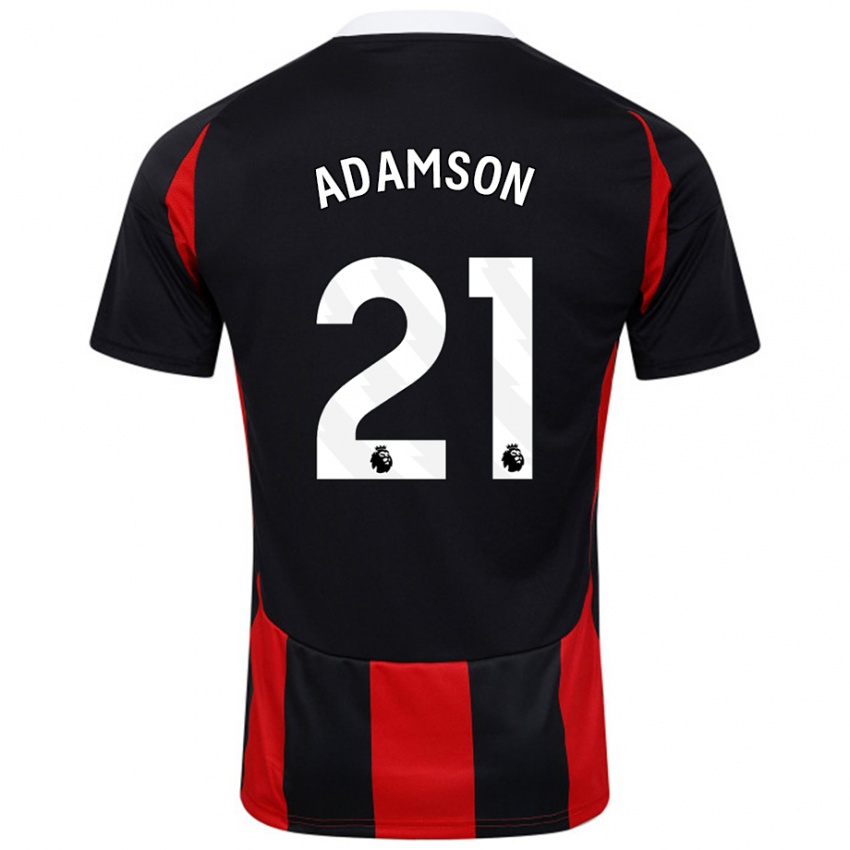 Homem Camisola Sasha Adamson #21 Vermelho Preto Alternativa 2024/25 Camisa