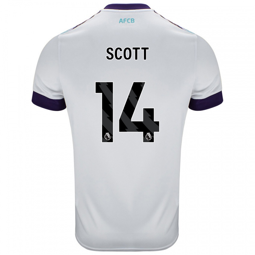 Homem Camisola Alex Scott #14 Roxo Verde Branco Alternativa 2024/25 Camisa