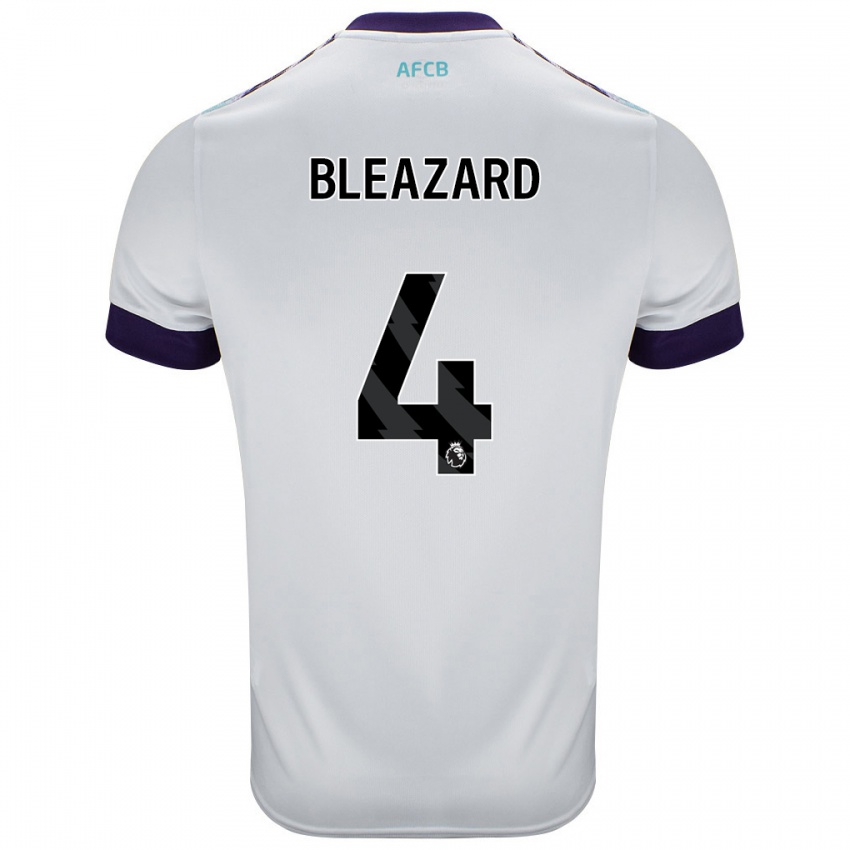 Homem Camisola Helen Bleazard #4 Roxo Verde Branco Alternativa 2024/25 Camisa