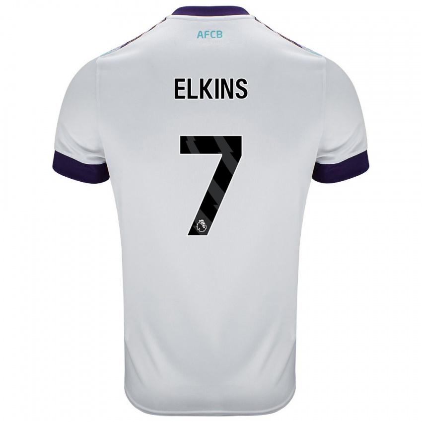 Homem Camisola Elle Elkins #7 Roxo Verde Branco Alternativa 2024/25 Camisa