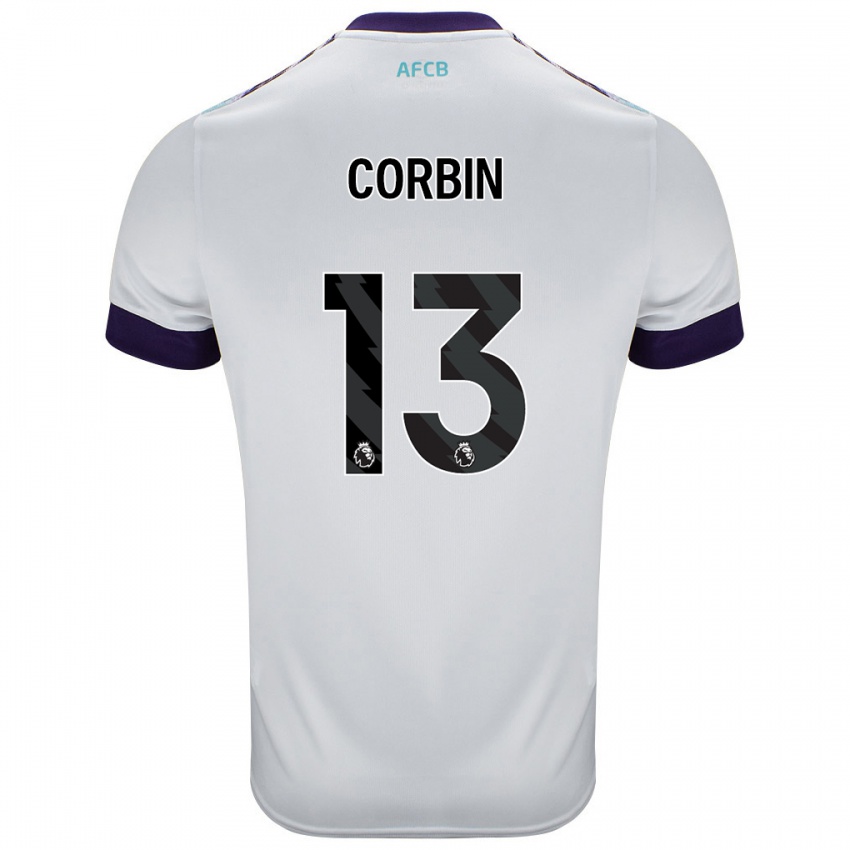 Homem Camisola Helen Corbin #13 Roxo Verde Branco Alternativa 2024/25 Camisa