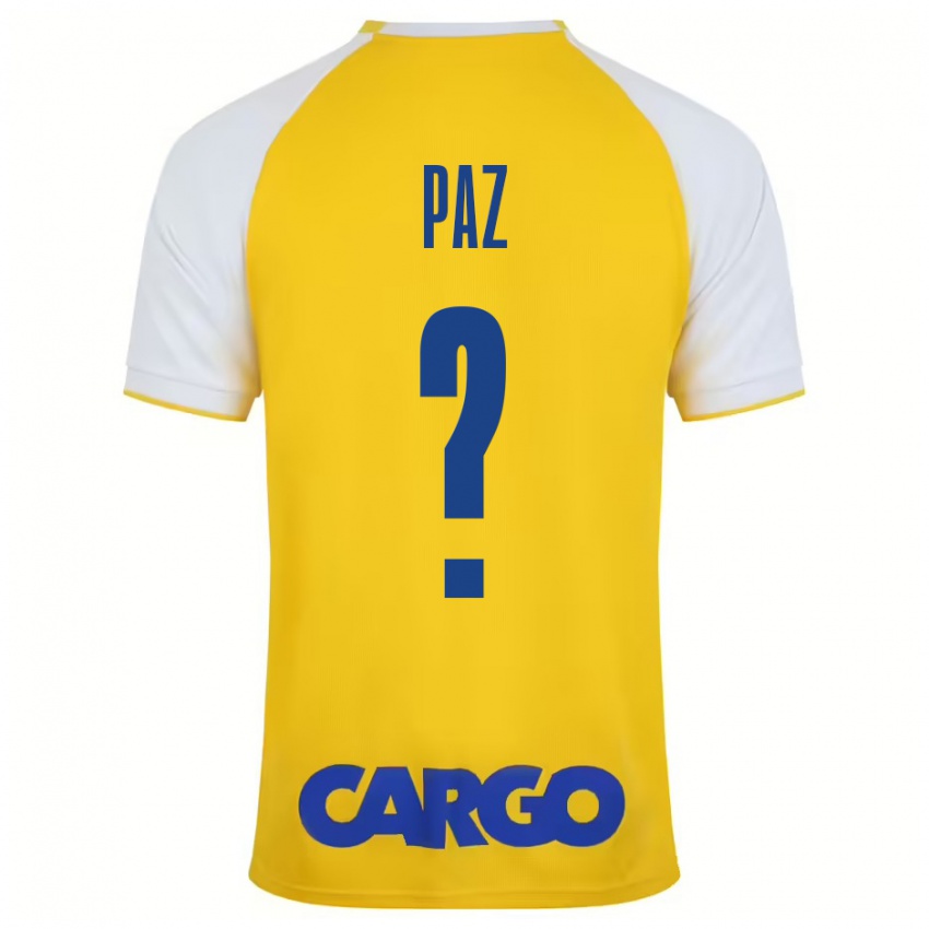 Mulher Camisola Jonathan Paz #0 Branco Amarelo Principal 2024/25 Camisa