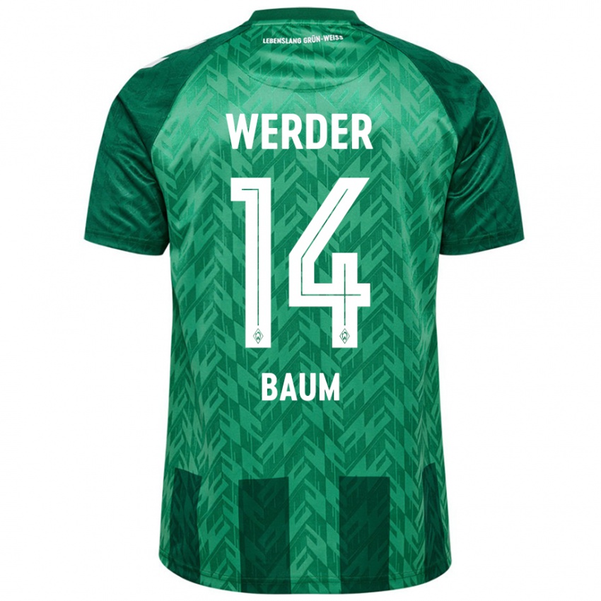 Mulher Camisola Lennart Baum #14 Verde Principal 2024/25 Camisa