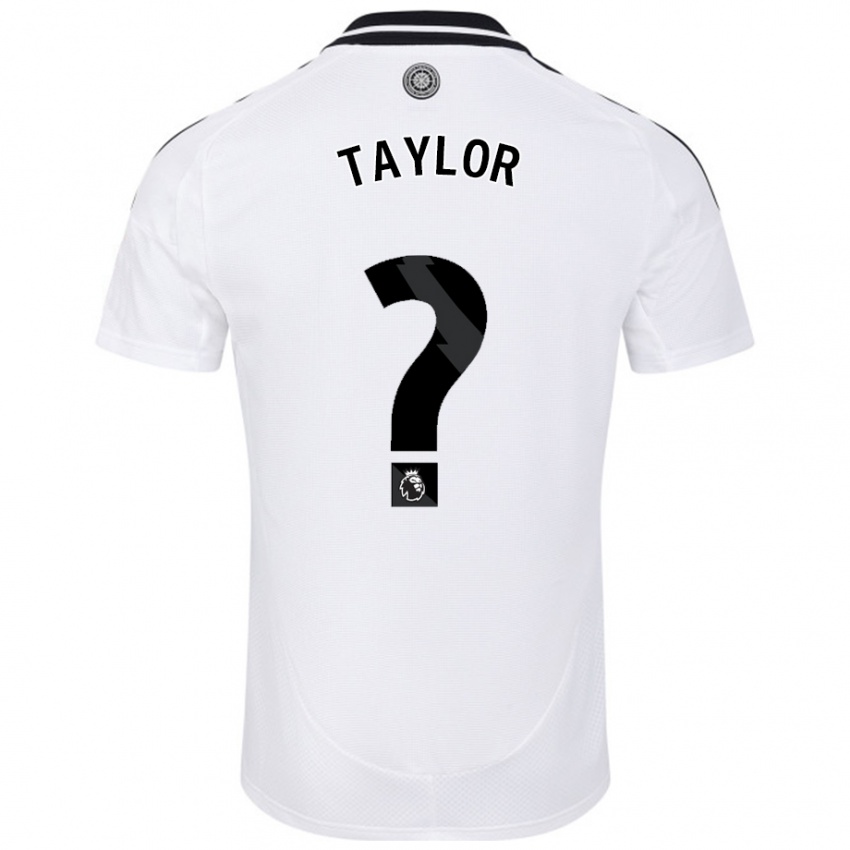 Mulher Camisola Archie Taylor #0 Branco Principal 2024/25 Camisa