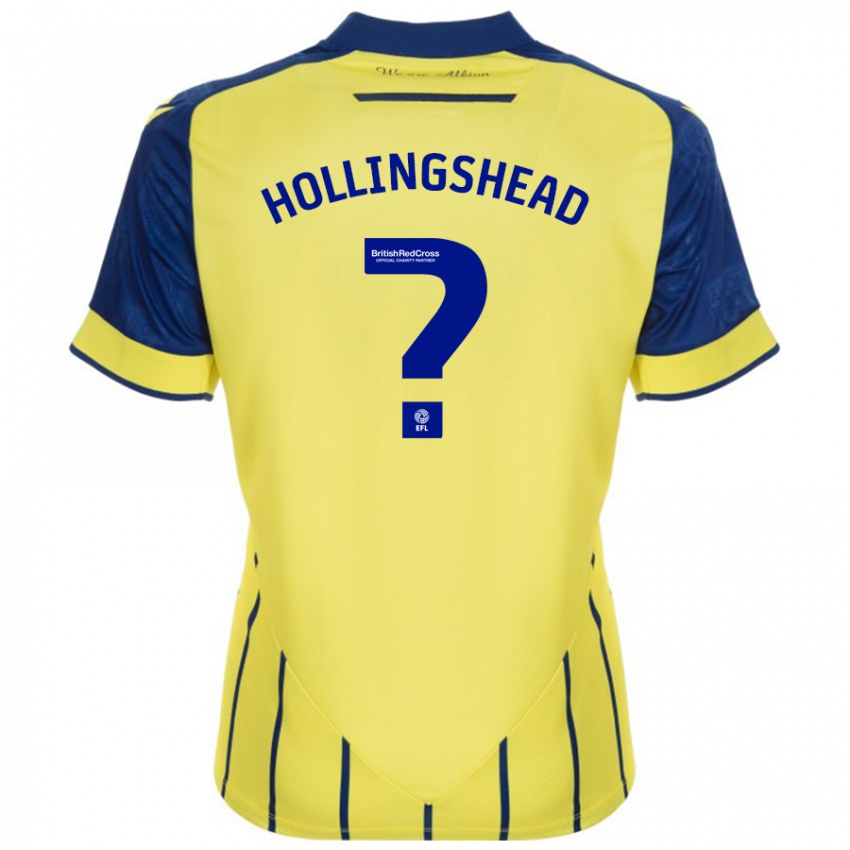 Mulher Camisola Ronnie Hollingshead #0 Azul Amarelo Alternativa 2024/25 Camisa