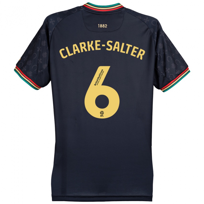 Mulher Camisola Jake Clarke-Salter #6 Azul Da Marinha Escura Alternativa 2024/25 Camisa