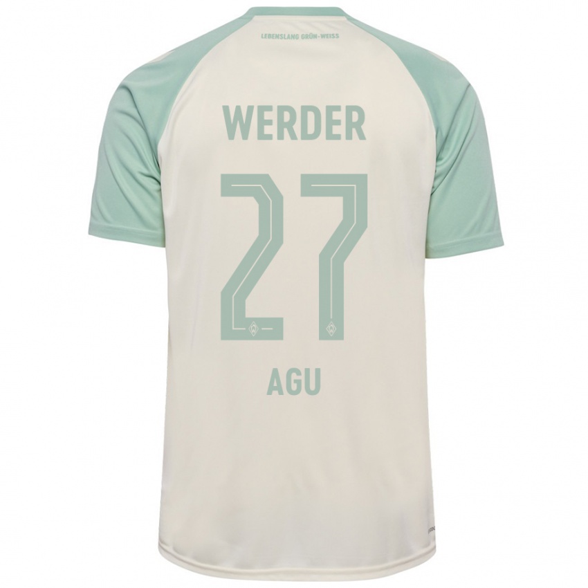 Mulher Camisola Felix Agu #27 Verde Claro Off-White Alternativa 2024/25 Camisa