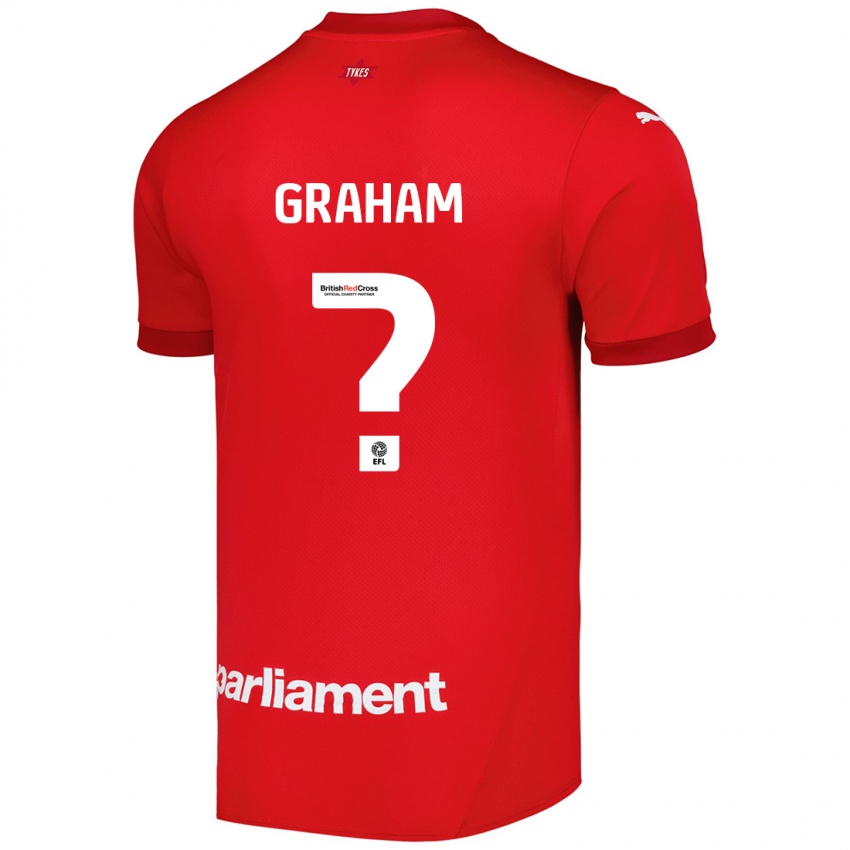 Criança Camisola Kieran Graham #0 Vermelho Principal 2024/25 Camisa