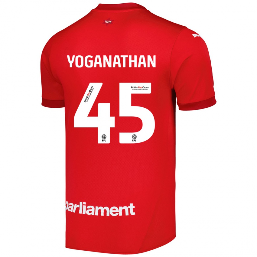 Criança Camisola Vimal Yoganathan #45 Vermelho Principal 2024/25 Camisa