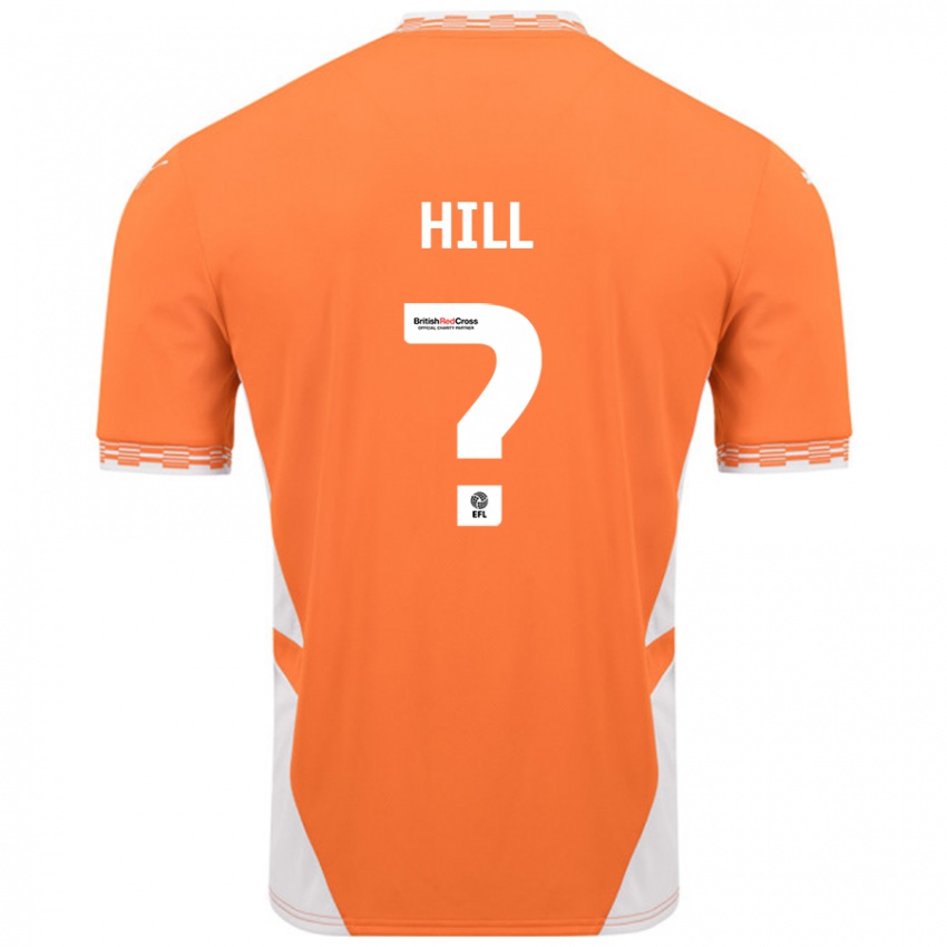 Criança Camisola Tyler Hill #0 Branco Laranja Principal 2024/25 Camisa