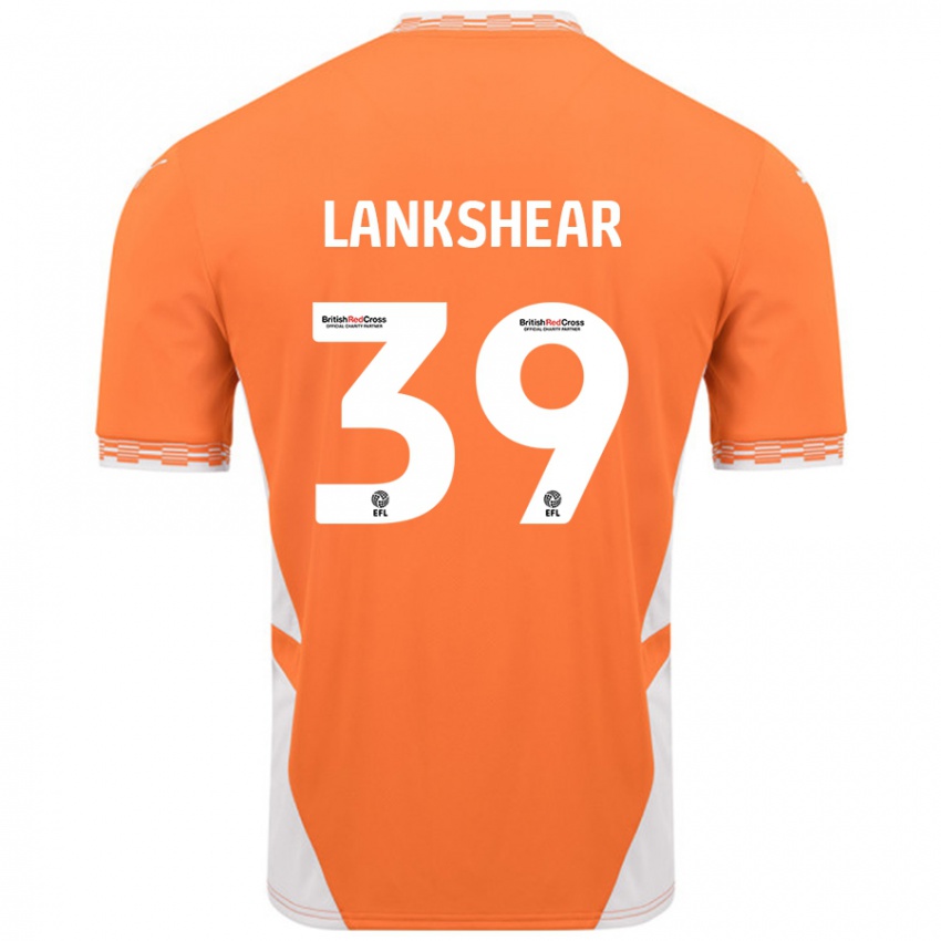 Criança Camisola Alex Lankshear #39 Branco Laranja Principal 2024/25 Camisa