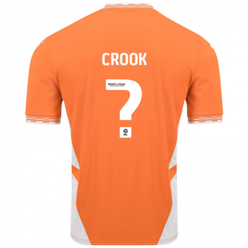 Criança Camisola Amy Crook #0 Branco Laranja Principal 2024/25 Camisa