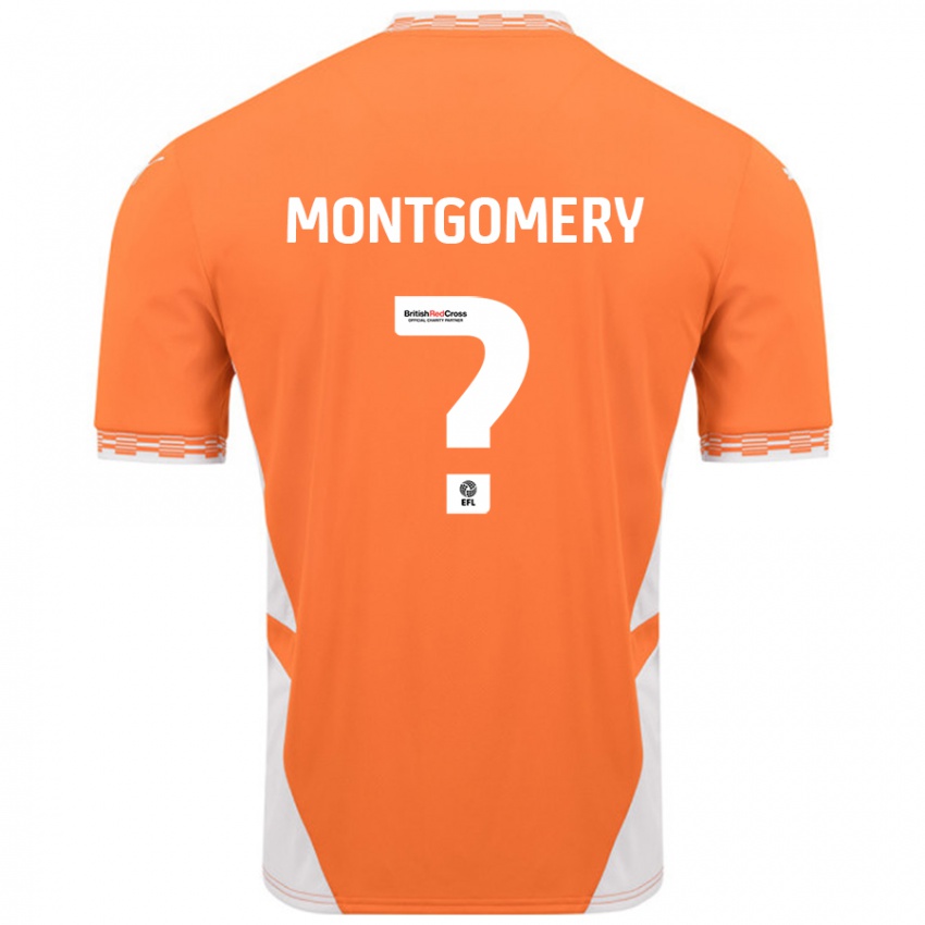 Criança Camisola Aleysha Montgomery #0 Branco Laranja Principal 2024/25 Camisa