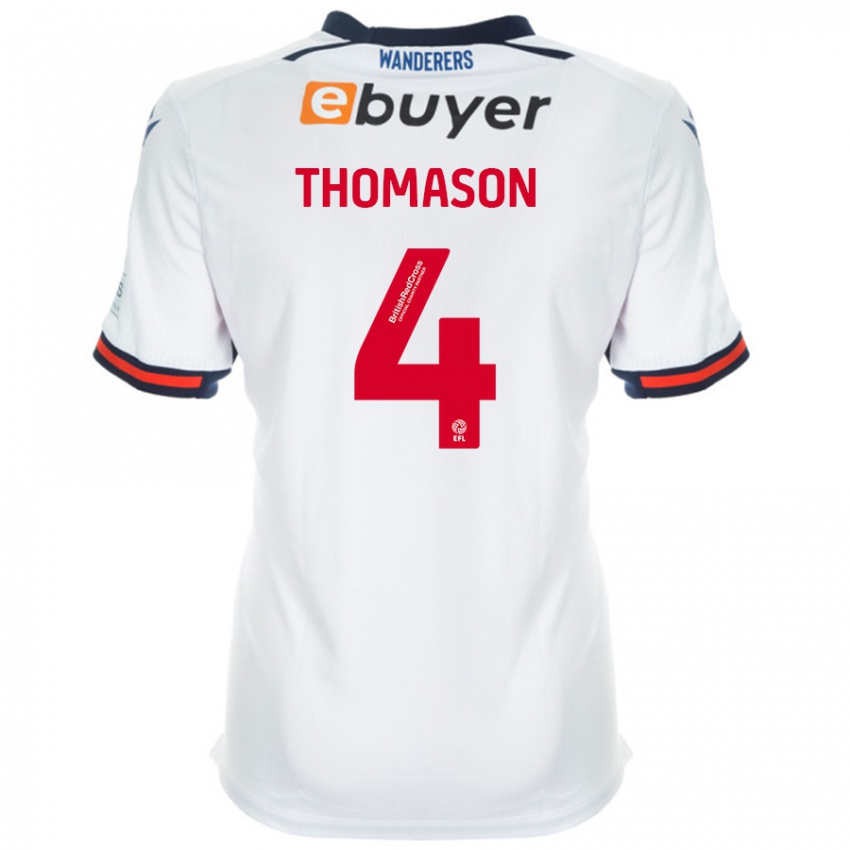 Criança Camisola George Thomason #4 Branco Principal 2024/25 Camisa