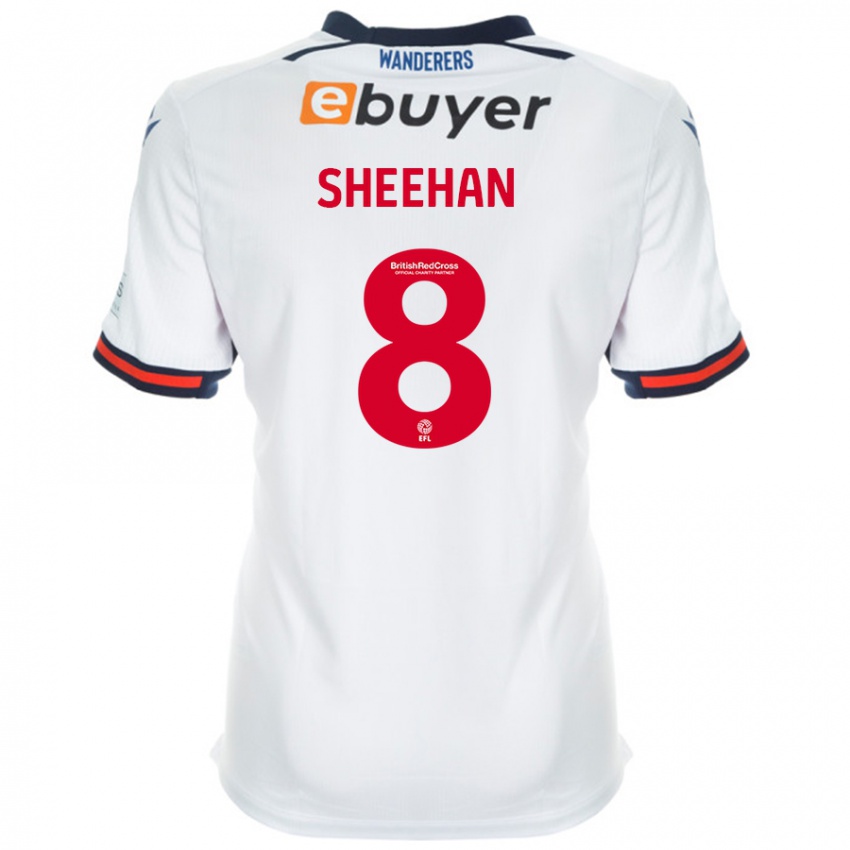 Criança Camisola Josh Sheehan #8 Branco Principal 2024/25 Camisa