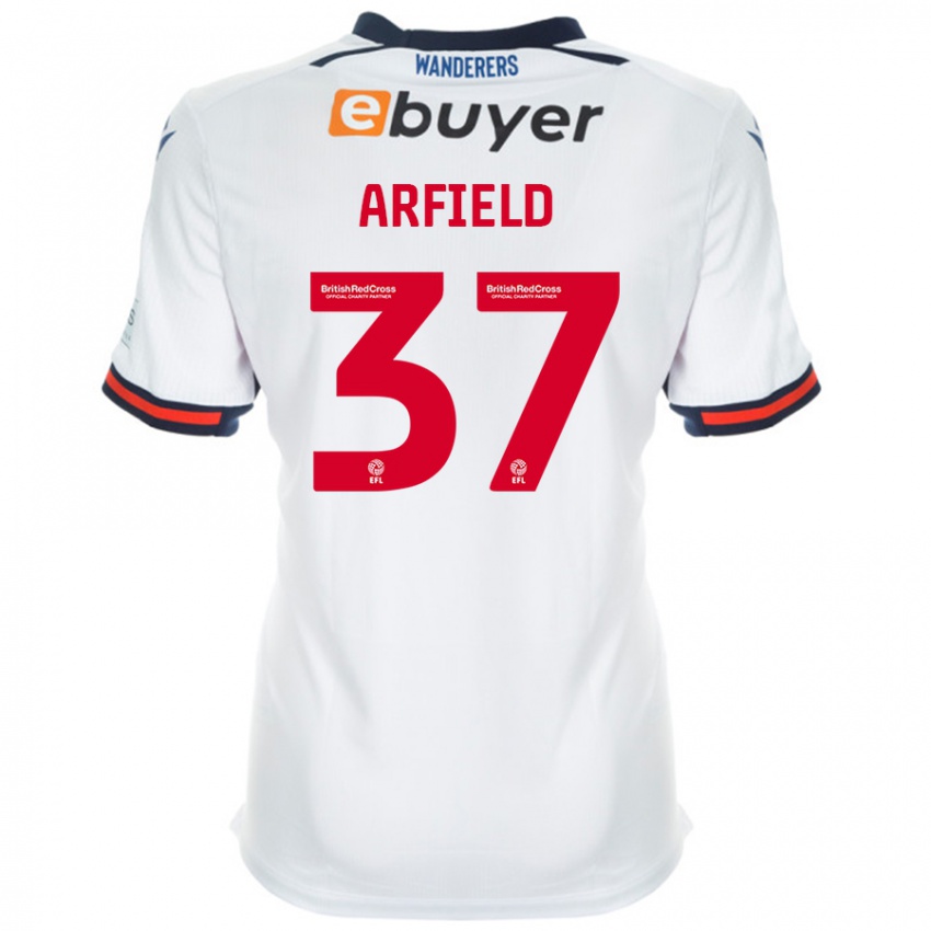 Criança Camisola Scott Arfield #37 Branco Principal 2024/25 Camisa