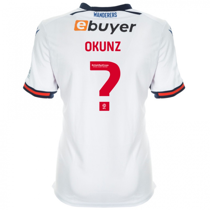 Criança Camisola Danny Okunz #0 Branco Principal 2024/25 Camisa