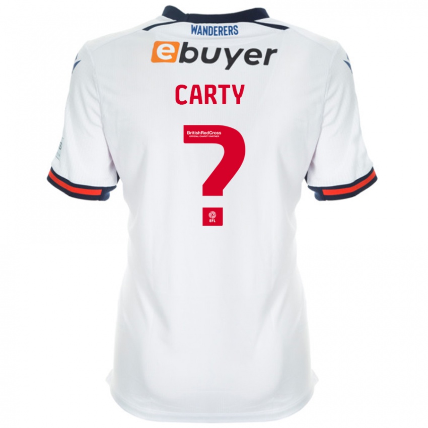 Criança Camisola Conor Carty #0 Branco Principal 2024/25 Camisa