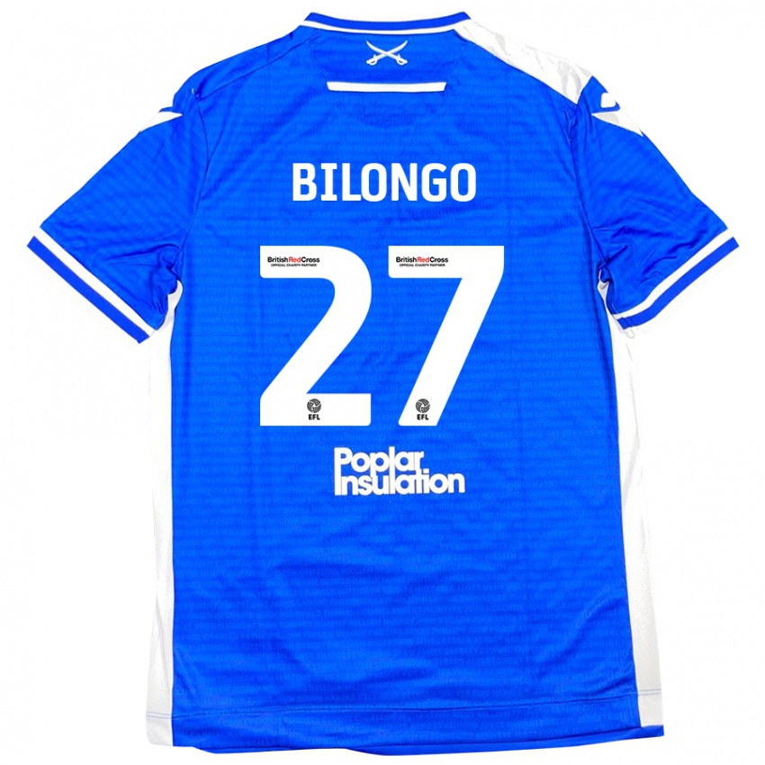 Criança Camisola Bryant Bilongo #27 Branco Azul Principal 2024/25 Camisa