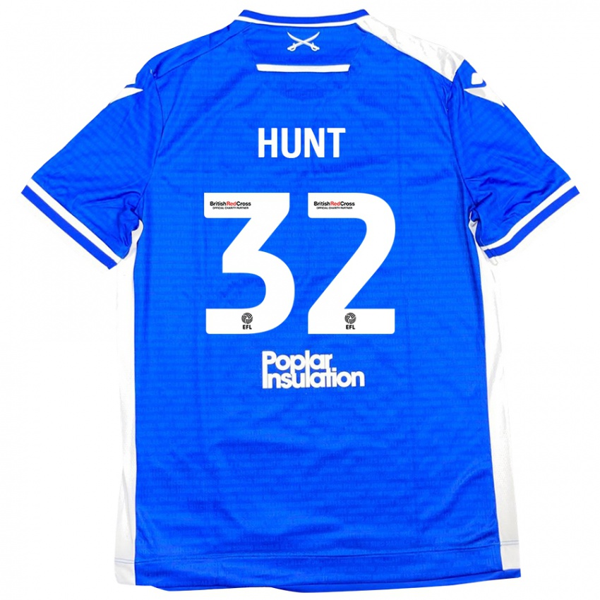 Criança Camisola Jack Hunt #32 Branco Azul Principal 2024/25 Camisa