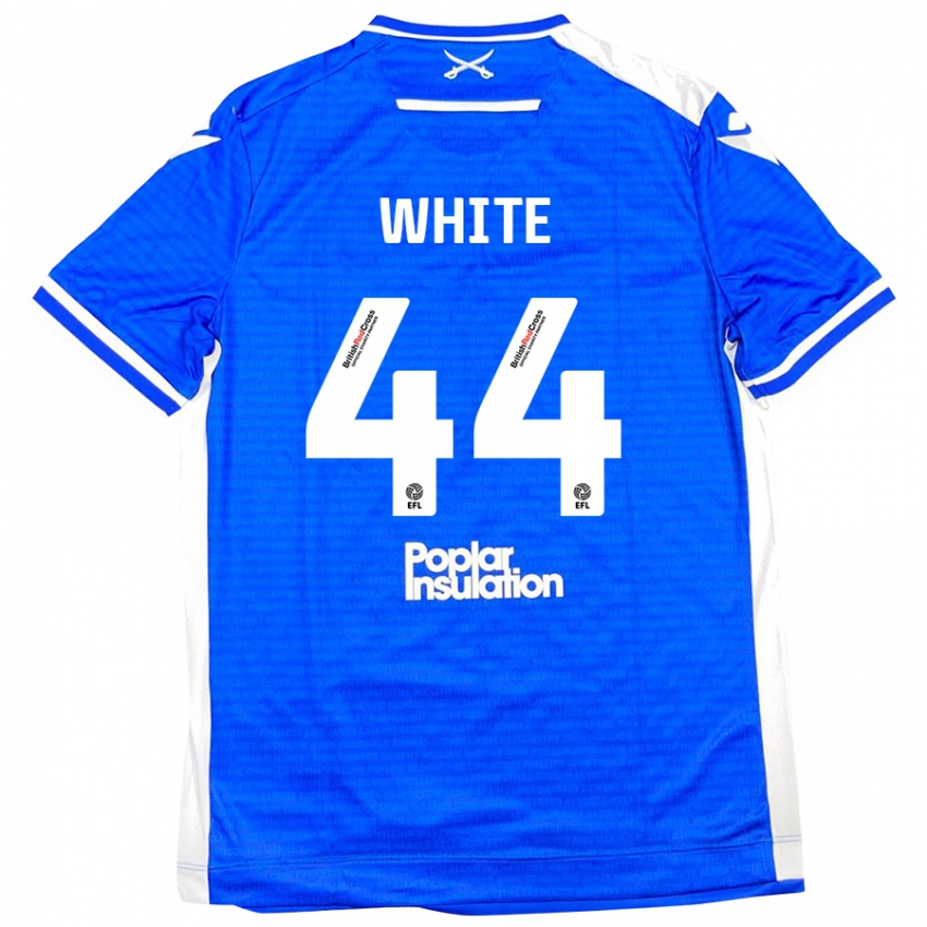 Criança Camisola Charlie White #44 Branco Azul Principal 2024/25 Camisa