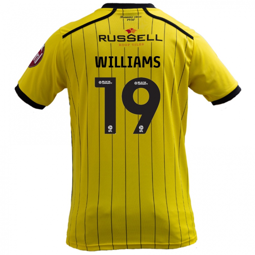 Criança Camisola Dylan Williams #19 Amarelo Principal 2024/25 Camisa