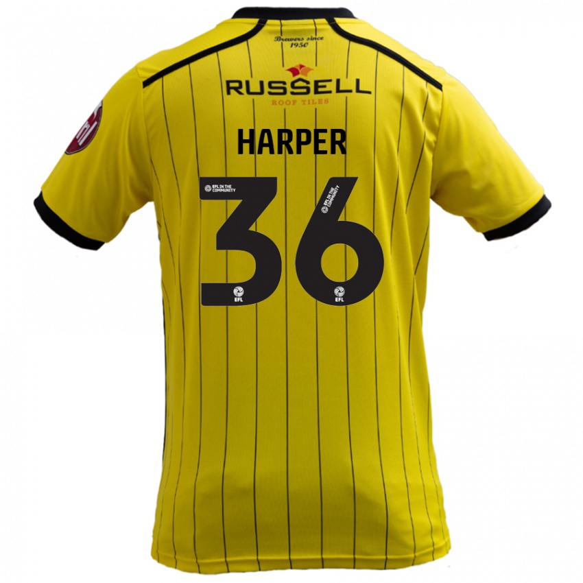 Criança Camisola Rekeem Harper #36 Amarelo Principal 2024/25 Camisa