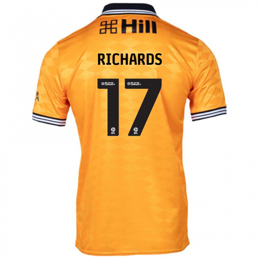 Criança Camisola Taylor Richards #17 Laranja Principal 2024/25 Camisa