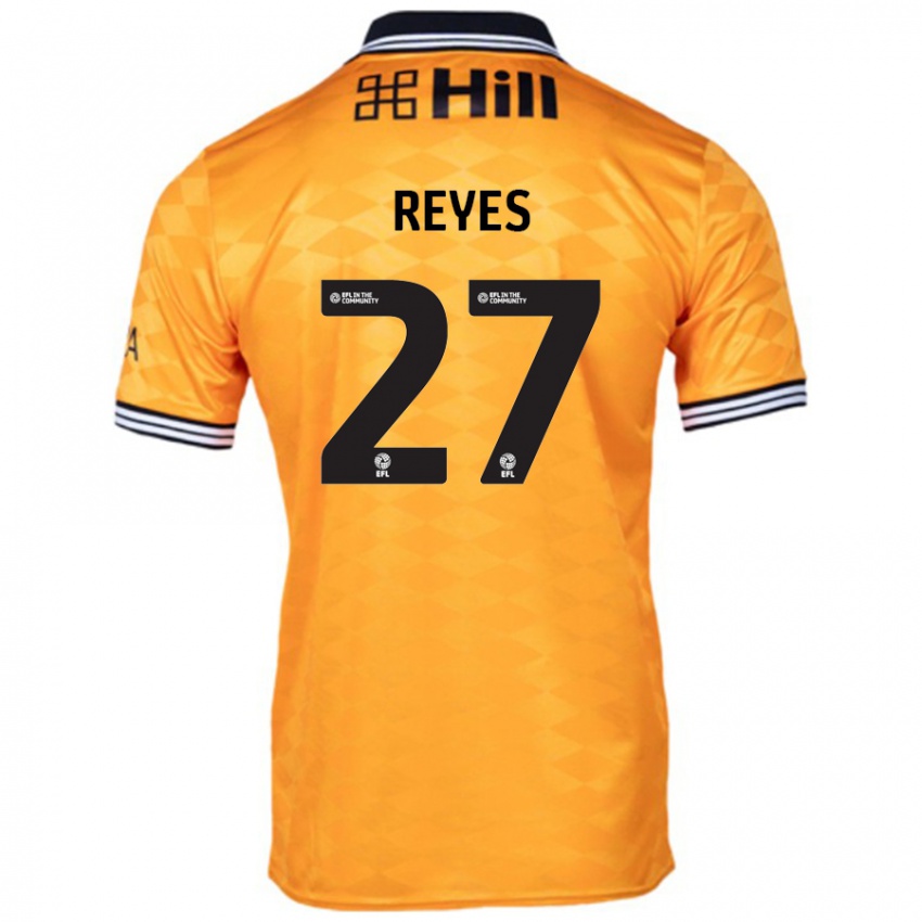 Criança Camisola Vicente Reyes #27 Laranja Principal 2024/25 Camisa