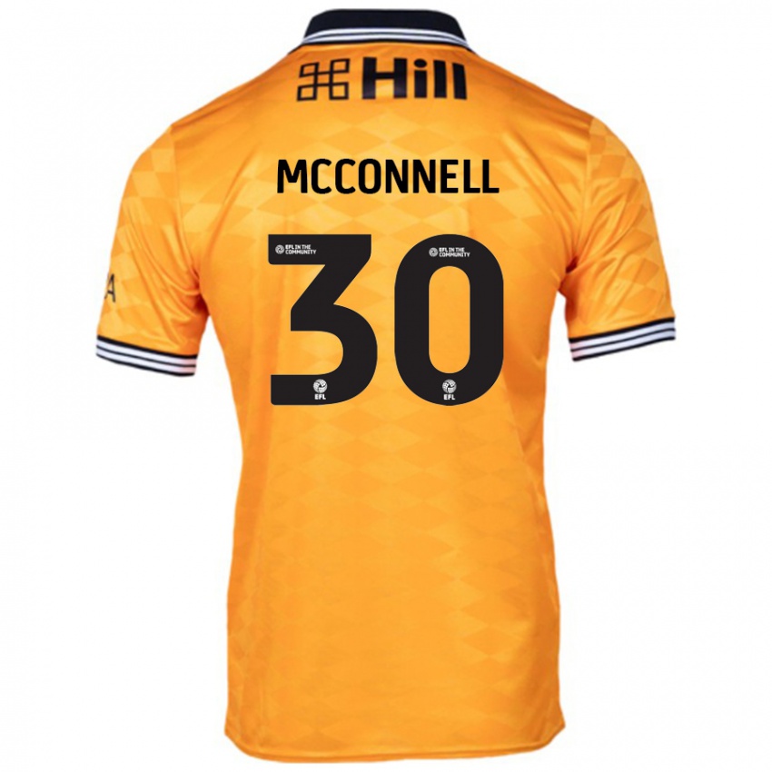 Criança Camisola Glenn Mcconnell #30 Laranja Principal 2024/25 Camisa