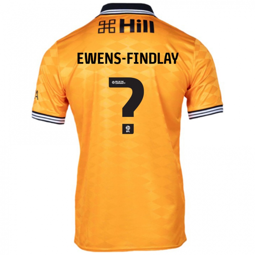 Criança Camisola Ty Ewens-Findlay #0 Laranja Principal 2024/25 Camisa