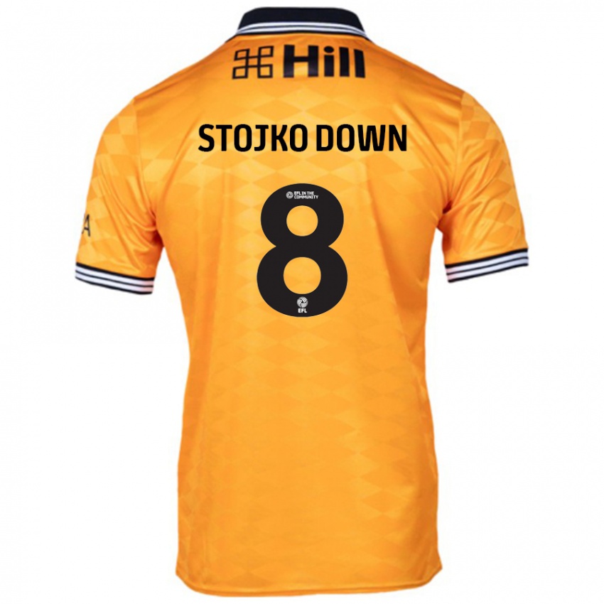 Criança Camisola Alysha Stojko-Down #8 Laranja Principal 2024/25 Camisa