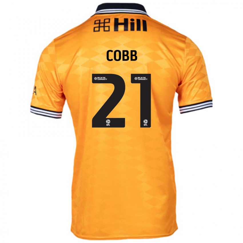 Criança Camisola Serena Cobb #21 Laranja Principal 2024/25 Camisa