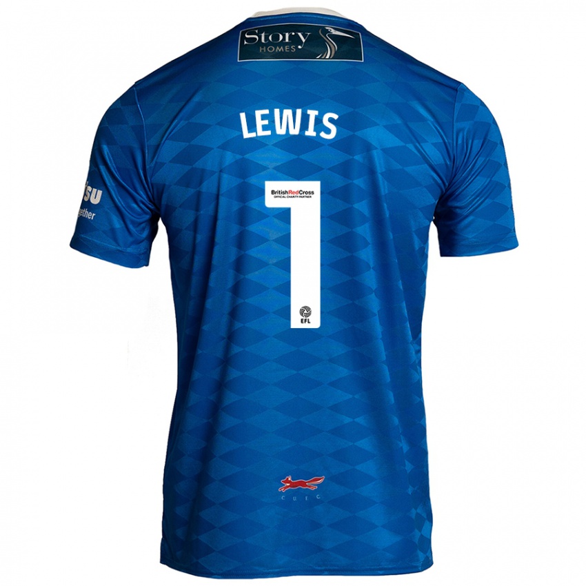 Criança Camisola Harry Lewis #1 Azul Principal 2024/25 Camisa