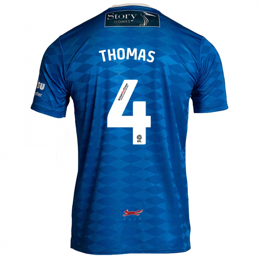 Criança Camisola Terell Thomas #4 Azul Principal 2024/25 Camisa