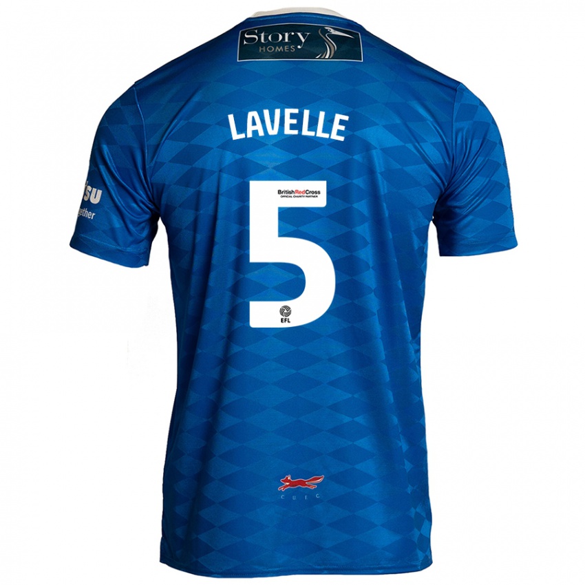 Criança Camisola Sam Lavelle #5 Azul Principal 2024/25 Camisa