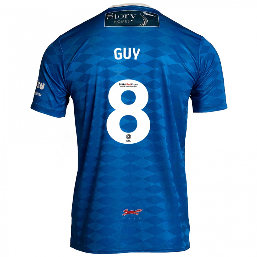 Criança Camisola Callum Guy #8 Azul Principal 2024/25 Camisa